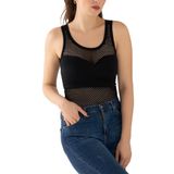 MioFit Kadın Mesh Dikişsiz Spor Atlet SİYAH L-XL