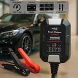 Mioji 1000 1A 6V Ve 12V Araba Şarj, Akü Bakım, Damlama Şarj Cihazı Ve Motosiklet, Atv, Lityum Ve Derin Döngülü Aküler İçin Kükürt Gideric