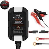 Mioji Mio 1000 1a 6v Ve 12v Araba Şarj, Akü Bakım, Damlama Şarj Cihazı Ve Motosiklet, Atv, Lityum Ve Derin Döngülü Aküler İçin Kükürt Giderici Akıllı