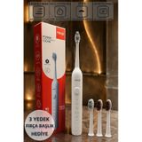Mioji Oral B1 Şarj Edilebilir IPX8 5 Modlu Diş Fırçası Beyaz + 3 Yedek Başlık