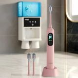 Mioji Oral B8 Care Şarj Edilebilir Diş Fırçası Pembe + 2 Yedek Başlık