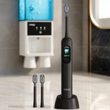Mioji Oral B8 Care Şarj Edilebilir Diş Fırçası Siyah + 2 Yedek Başlık