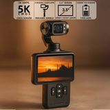 Mioji Pocket 3 5K 30FPS 48MP 3 Eksenli Gimbal Kamera - Siyah