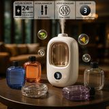Mioji Smell 2x Yeni Nesil Şarjlı Otomatik Oda Kokusu Makinesi (1 Adet Bluebell Kokusu ile Birlikte) - Mavi Rüzgar Çanları - Beyaz