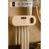 Mioji UV5F 1200mAh Şarj Edilebilir UV Sterilizatörü Diş Fırçası Sıkacağı ve Tutucusu - Bej