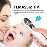 Miomi Ateş Ölçer Temassız Kızıl Ötesi Vücut ve Alından Termometre (Şarjlı) - Beyaz