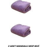 Miomi Mor Yedek Bez 2 Adet Mop Bezi Mandallı Mop Taksil Mop Yedek Bez 2 Adet