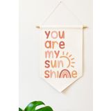 Miomundo Güneş Sunshine Baskılı Duvar Banner Soft Çocuk Odası Duvar Dekor Aksesuar