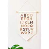 Miomundo Harfler Baskılı Duvar Banner Soft Çocuk Odası Duvar Dekor Aksesuar