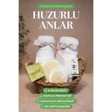 Mions Doğal Banyo & SPA Seti (Hediye Sepeti) (Havlu, Defne Sabunu, Lavanta Yağı, Kese, Sepet)