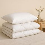 Mion's Eco Havena Tek Kişilik Dolgun Yastık-Yorgan Set - 155 x 215 cm - Beyaz