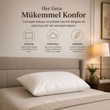 Mions Mion's Havena Plus 800 gr - Dolgun Yastık - Beyaz - 50X70 cm - 50 x 70 cm
