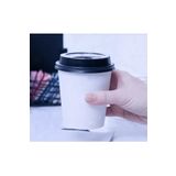 Miopack 8 oz Kalın Siyah Kapaklı Karton Kağıt Bardak 8 oz Ekstra Kalın 230 ml 100 Adet