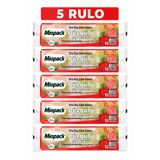 Miopack Büzgülü Çöp Poşeti Çilek Kokulu 65×70 cm Büyük Boy 5 Rulo Dayanıklı Sızdırmaz Kalın Çöp Torbası