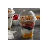 Miopack Kapaklı Pet Plastik Limonata Milkshake Bardağı 50 Adet 400cc Bardak