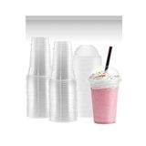 Miopack PİPET HARİÇ 400 cc Plastik Pet Limonata Milshake Bardağı 50 Adet Bardak Kapaklı
