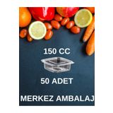 Miopack Plastik Sızdırmaz Kap 150 Gr Cc Kullan At Tek Kullanımlık Plastik Kapaklı Kase 50 Adet