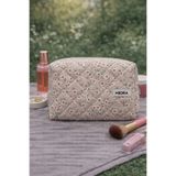 MIORA BAG Pembe Çiçek Desenli Makyaj Çantası ve Düzenleyici&Organizer