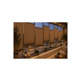 MİORA PERDE KAHVERENGİ Plise Katlanır Cam Balkon Perdesi - Ofis Perdesi - Mutfak Perdesi - Salon Perdesi
