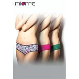 Miorre 3'Lü Günlük Penye Rahat Kalıp Kadın Slip Külot
