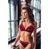 miorre Bliss Velvet Tül Detaylı Kadife Bralet Takım,Bordo M,TYB383155237D220228083052