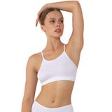 Miorre Büstiyer Seamless Bayan İp Askılı BEYAZ L-XL
