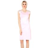 Miorre Dantel Omuzlu Penye Gecelik (TOZ PEMBE / M/L)
