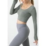 Miorre Doremi Seamless Straplez Uzun Kollu Fitilli Büstiyer - M - L - İndigo