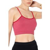 Miorre Gigotto Seamless Kadın Spor Büstiyer GÜL KURUSU M-L