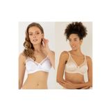 miorre Ikili Paket Kadın Beyaz Ve Ten Minimizer Toparlayıcı Sütyen 148-006840,Ten Ve Beyaz 90B