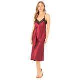 miorre Kadın Bordo Sırt Dekolteli Fantezi Gecelik String Takım,Bordo M,9900570169769