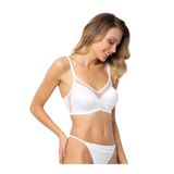 miorre Magic Effect Tül Detaylı Balensiz Minimizer Toparlayıcı Sütyen,Beyaz 90,02856R36764
