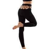 Miorre MioFit Fishnet Seamless Spor Tayt SİYAH S-M