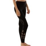 Miorre MioFit Kadın File Detaylı Seamless Spor Tayt Siyah M-L