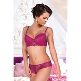 miorre Push-Up Dolgulu Dantel Detaylı Sütyen Takım,Vişne Çürüğü 80,9410570203531