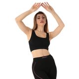 Miorre Seamless Desteksiz Kalın Askılı Spor Sütyen SİYAH M-L