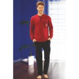 Miorre Uzun Kol Erkek Pijama Takımı - XL - Bordo
