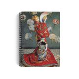 miosho Claude Monet/Madame Monet in a Japanese Kimono,1876 | Spiralli Defter 09 | A5 | Çizgisiz | 100 Sayfa