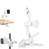 Mippko Arlo/Blink Mini/Reolink/Nest/SimpliSafe/Wyze Güvenlik Kamerası için Esnek Klipsli Kelepçe Montajı, 360 ° Ayarlanabilir 5,9 inç Uzun Alüminyum Alaşımlı Sihirli Kol Metal Kelepçe, 1 Paket Beyaz