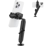 Mippko Kamyon/Araba/Tekne/Duvar/Masa için Duvara Monte Telefon Tutacağı, 3.5~7.5 inç iPhone/Nexus/HTC/LG/Huawei/Akıllı Telefonlarla Uyumlu, 360 ° Ayar Alüminyum Alaşımlı Kol Delme Taban Dağı