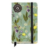 Miquelrius A6 Çizgisiz Flower Garden Defter - Yeşil