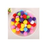 Mır Karisik Renkli (10Mm) Pelus Ponpon (100 Adet)