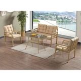 Mira Concept Oscar Cappuccino 2+1+1 Balkon Bahçe Oturma Grubu