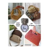 Mira Filati Gümüş - Metalik Deri Ip - Leather Yarn - 120g. - 60m. - Çanta - Cüzdan - Kılıf -
