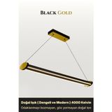 Mira Gold 3000K Lineer Led Sarkıt Avize – Kumandalı Dim Edilebilir – Aşağı Işık
