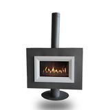 Mira H10F Freestanding Üstten Bacalı Doğalgazlı Şömine Soba