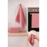 Mira Home 10 Lu Dama Desenli Mutfak Kurulama Bezi 50X70 cm Kırmızı - 50 x 70 cm - Çok Renkli