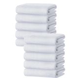 Mira Home 10 lu El Yüz Otel Havlusu 50x90 Cm Beyaz 20/2 Ring 300 Gr