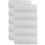 Mira Home 10 lu Otel Ayak Havlusu Bukle Ayak İzli 50x70 Cm Beyaz 20/2 Ring 250 Gr