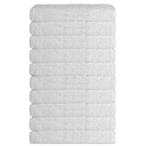 Mira Home 10 lu Otel Banyo Havlusu %100 Pamuklu 90X150 Cm Beyaz 16/1 Aksoft 610 Gr